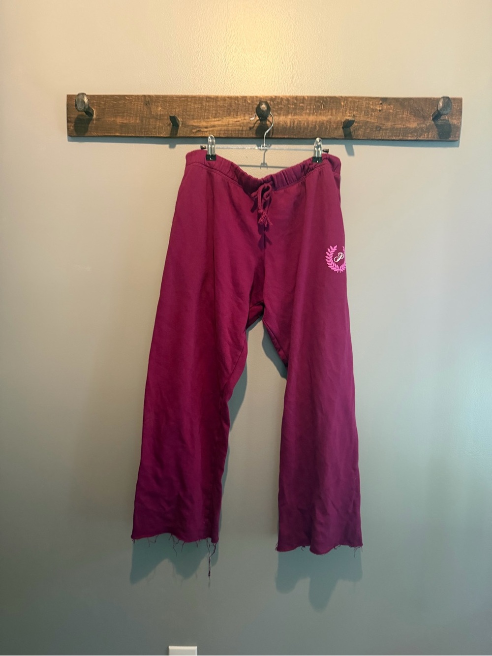 PINK Victoria's Secret Magenta Drawstring Sweatpants